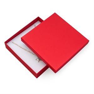 Dárková krabička na soupravu šperků velká - červená