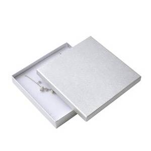 Velká krabička na soupravu šperků - stříbrná