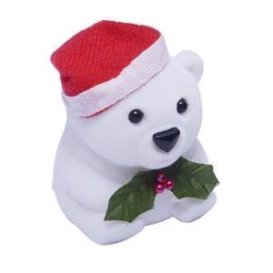 Vánoční dárková krabička na prsten - medvídek