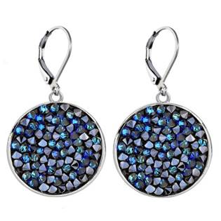 Náušnice s krystaly Crystals from Swarovski® BERMUDA BLUE