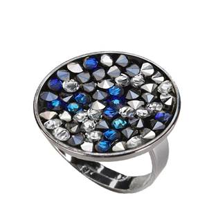 Prsten s krystaly Crystals from Swarovski® BLUE PEPPER