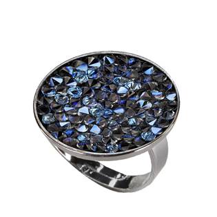 Prsten s krystaly Crystals from Swarovski® BLUELIZED