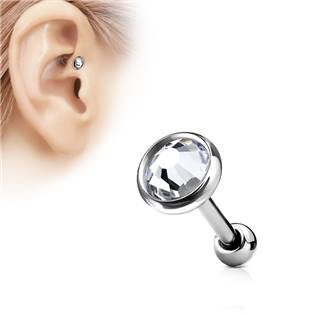 Cartilage piercing do ucha, čirý kámen 5 mm