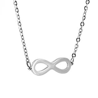 Ocelový náhrdelník nekonečno - infinity