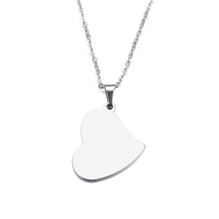 Ocelový náhrdelník srdce
