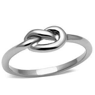 Ocelový prsten - uzel