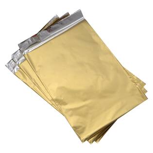 Dárkový sáček zlatý matný 120 x 150 mm