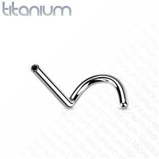 Tyčka k PUSH IN piercing do nosu TITAN, 0,8 x 6 mm