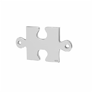 Stříbrný komponenta - přívěšek puzzle