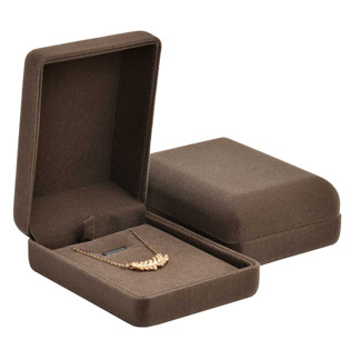 Semišová dárková krabička na přívěšek/náhrdelník