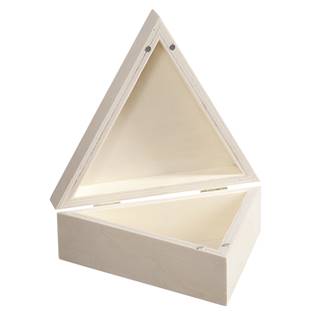 Dřevěná krabička trojúhelník