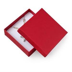 Dárková krabička na soupravu šperků - červená