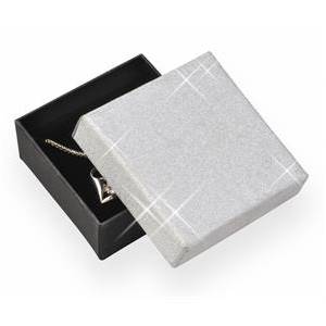 Krabička na soupravu šperků, stříbrná