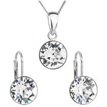 Sada stříbrných šperků s kameny Crystals from Swarovski® Crystal