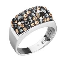 Stříbrný hranatý prsten Crystals from Swarovski®, Colorado