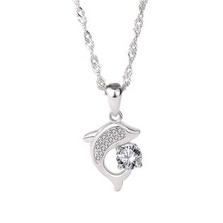 Stříbrný náhrdelník - delfín