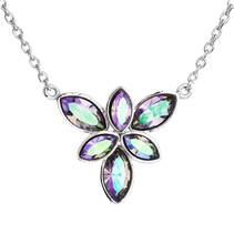Stříbrný náhrdelník kytička s Crystals from Swarovski® Paradise Shine