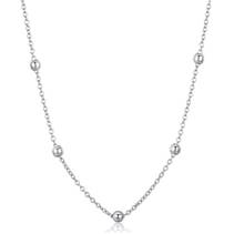 Stříbrný náhrdelník s drobnými kuličkami, délka 45 cm