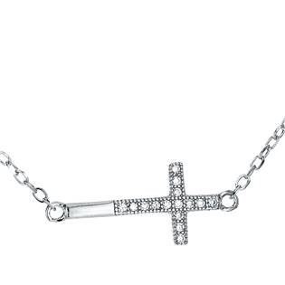Střibrný náhrdelník s křížem