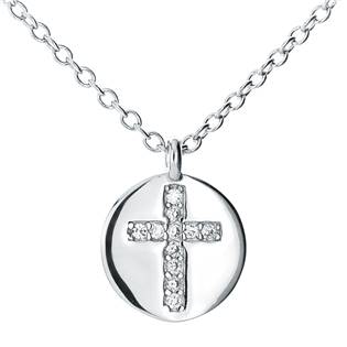 Střibrný náhrdelník s křížkem