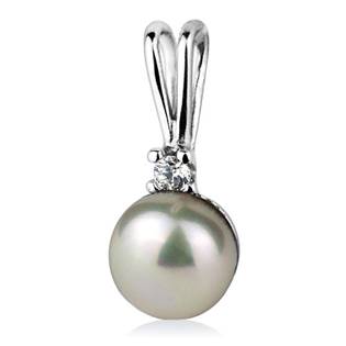 Stříbrný přívěšek přírodní perla 8 mm