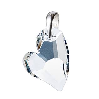 Stříbrný přívěšek srdce z dílny Crystals from Swarovski® Crystal