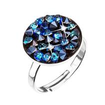 Stříbrný prsten ROCKS Crystals from Swarovski® BERMUDA BLUE