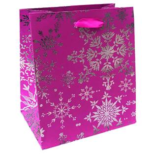 Vánoční dárková taška - fialová